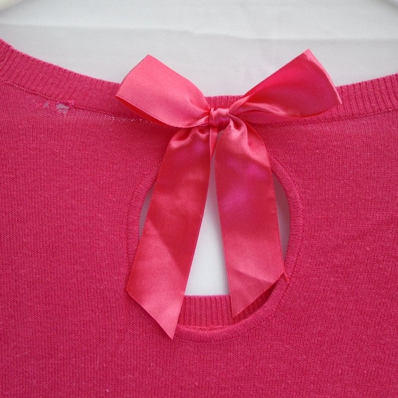 Candies Pink Sequin Sweater Size US Women's S - Picture 5 of 6